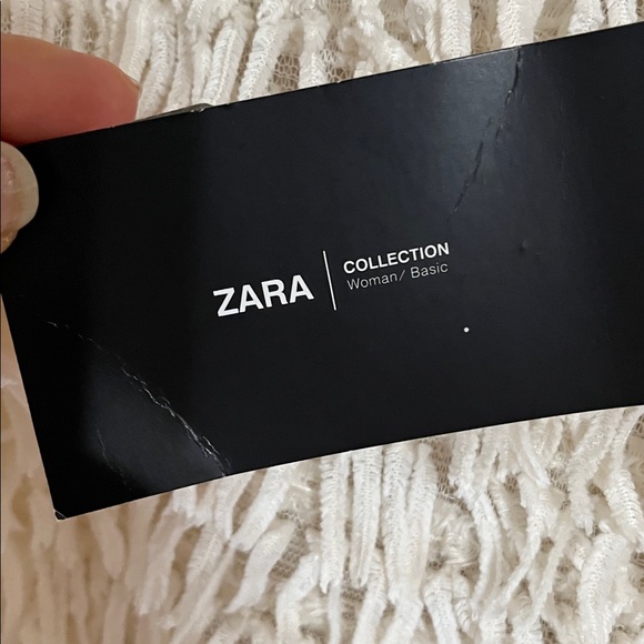 Zara Cream Textured Shaggy Crew Neck Sweater - Picture 3 of 6